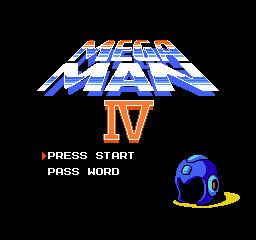 Mega Man 4 Title Screen